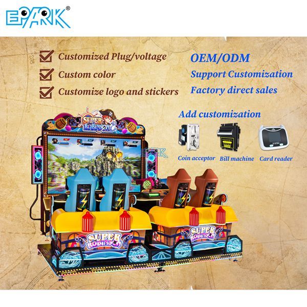 Coin Operated  Simulator 4D  Game Machine Super Robinson without Cabinet
