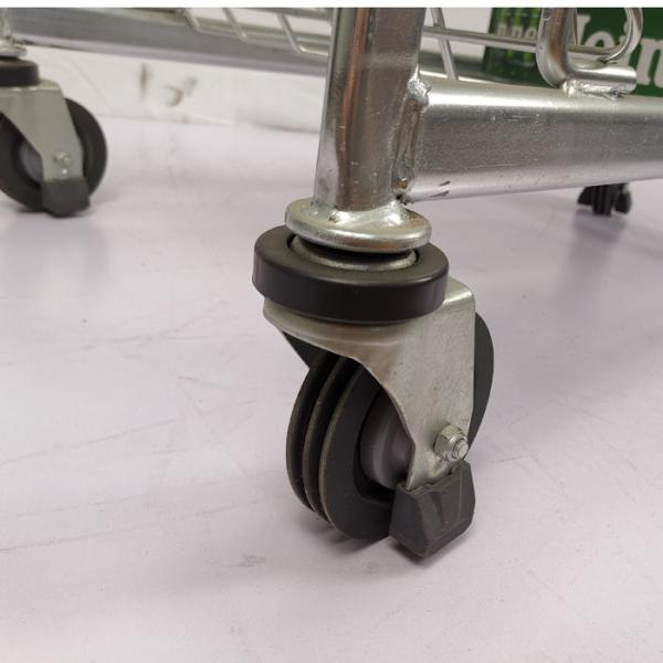 125L Regular Size Supermarket Metal Trolley Powder Coating Warehouse Shopping Trolley