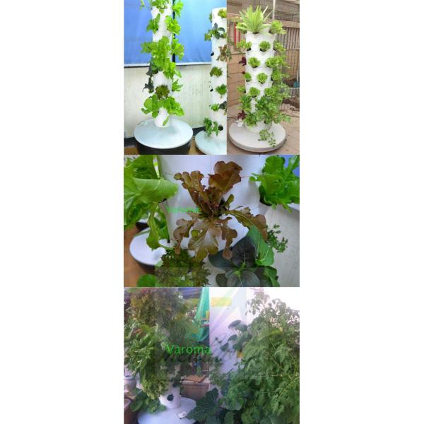 Indoor Hydroponic tower Systems Home Vertical Garden Tower with Led Light Vertical Tower