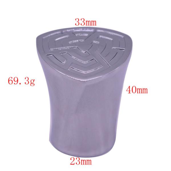 23mm Zinc Alloy Perfume Bottle Caps / Zamac Perfume Cap Environmentally Friendly
