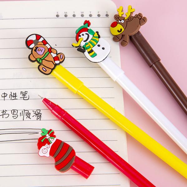 Christmas Series Neutral Pen 0.5mm Black Water based Cartoon Gift Gel Pen