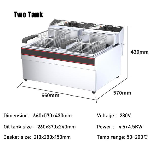 Electric Oil Outlet Fryer for Meat/Snacks/Chicken/Potato/Vegetables App-Controlled NO