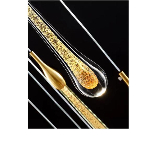 Современный легкий роскошный длинный водопад люстра для двойной виллы лестницы