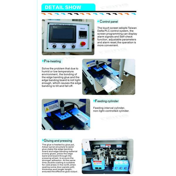 Video Technical Support Automatic Edge Banding Machine for MDF Woodworking SKY390