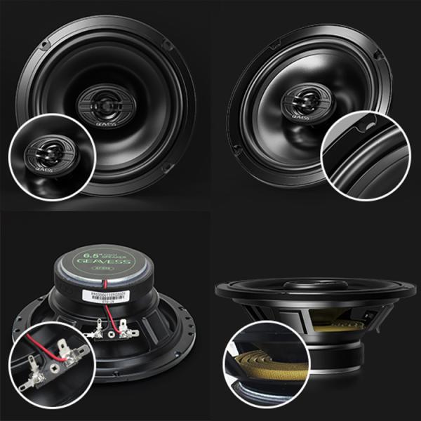 Set of 2 Full Range Coaxial Car Speakers with 6.5 Inches Subwoofer and 1500Hz Tweeter