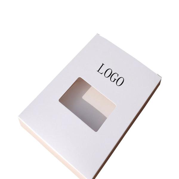 250gsm White Card Paper Mens Underwear Packaging Box With PVC Window