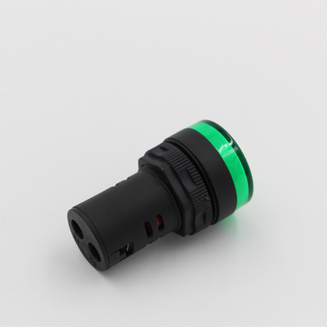 220 Volt LED Indicator Lights Red/Yellow/Green LEDs Plastic Material 22mm Mounting Hole IP44 Rated Screw Terminal Connector for