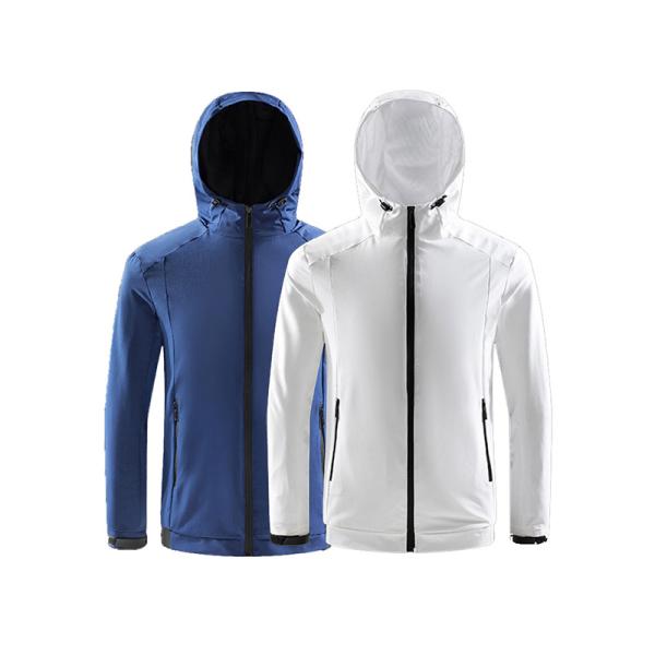 Waterproof Windproof Hooded Sports Top Windbreaker Lightweight Walking Coat