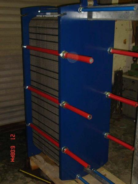 Supply high quality sondex S42 series blue color steel carbon frame gasket plate heat exchanger for heat transfer system