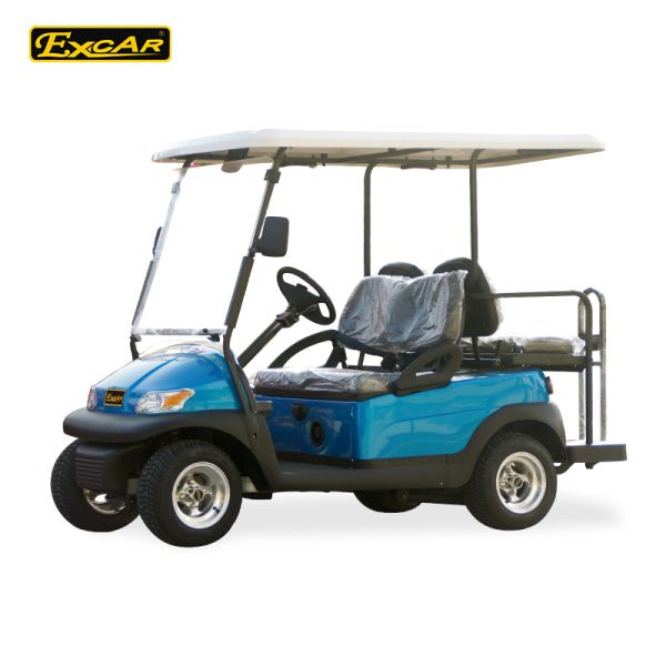 Electric Golf Car 48V 4 Seaters with Adjustable Inductive Accelerator and Aluminum Chassis for Performance and Durability