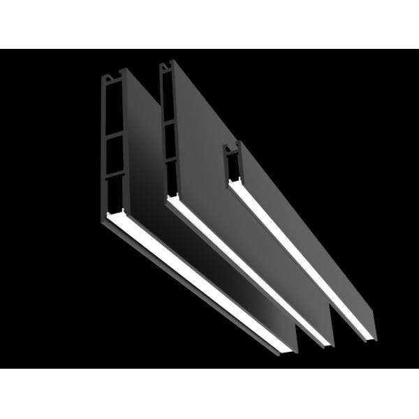 Color blanco negro de iluminación pendiente linear del perfil de aluminio de la protuberancia