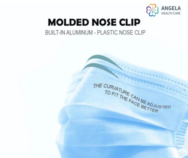 Surgical 3 Ply Earloop Face Mask For Patient Protection,Blue Disposable Face Mask
