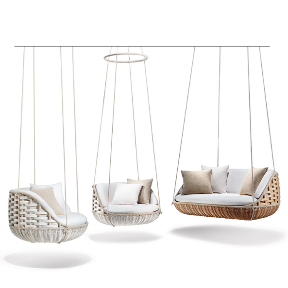 Indoor Outdoor Patio Hanging Hammock Single Seat Swing Chair for Garden Furniture Sale