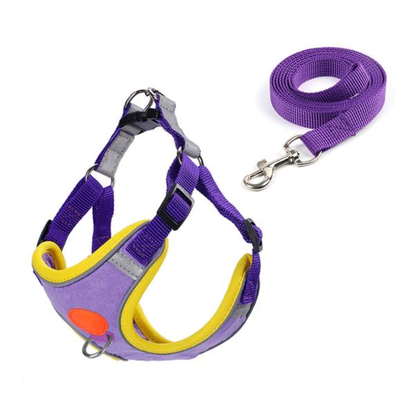 Reflective Custom Logo Dog Harness Leash Set For Small Medium Dogs