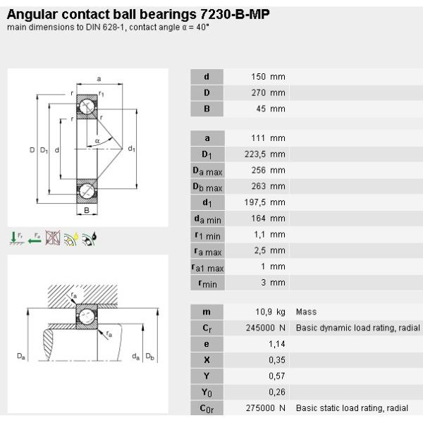 Открытые 7230 Угловые контактные шариковые подшипники P4 P5 Точность ISO9001 сертификация