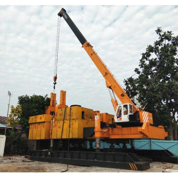 Couleur jaune mettant sur cric des presses à mouler de pile pour la base d