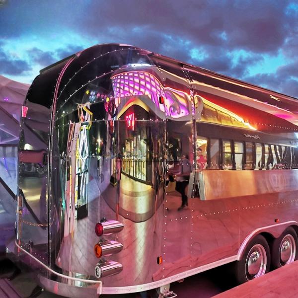 Towable Food Trailer Fully Equipped Mobile Food Truck for Trendy Food Service Kiosk