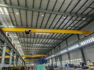 OEM 1 Ton To 12.5 Ton Single Girder Overhead Cranes High Transmission Efficiency