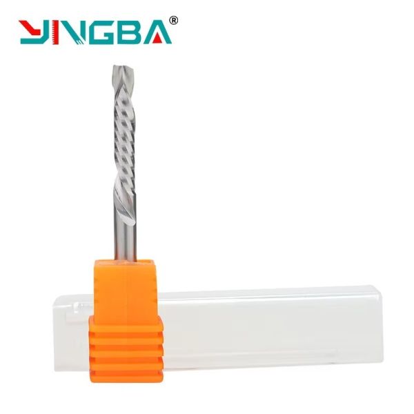 Hotsale YingBa 1F Compression Bit Tungsten Steel 6*22*50 For Density Board,Particle Board,Hardwood CNC Wood Bit