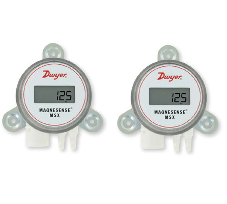 Dwyer MSX-W20-PA Magnesense Differential Pressure Transmitter with Bidirectional Pressure Sensing Square Root Extraction and 4-20mA Current Output