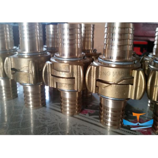 Nakajima Type Brass Fire Hose Coupling , Aluminum Hydraulic Hose Fittings Sand Blast Surface