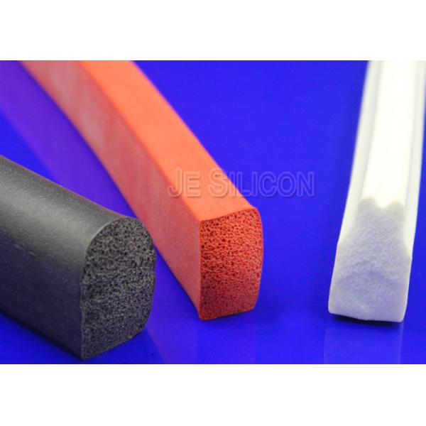 Multi Functional Silicone Sponge Rubber Strips Thermotolerant Fuel Resistant