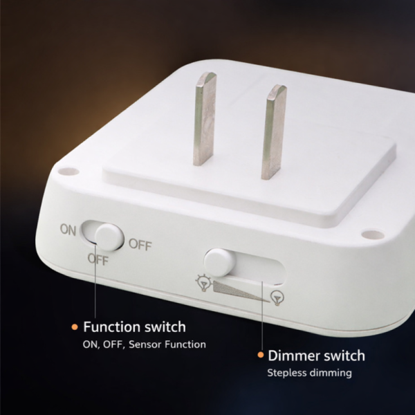 Smart Motion Sensor with Stepless Dimming Energy-Saving Design Night Light