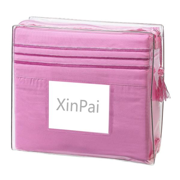 Get a Restful Sleep with 4PCS Brushed Microfiber Sheet Set Featuring 3-Line Embroidery