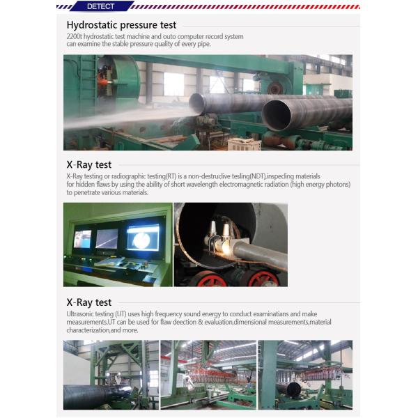 500mm Penstock SSAW Steel Pipe Big Diameter For Nepal Hydropower Project