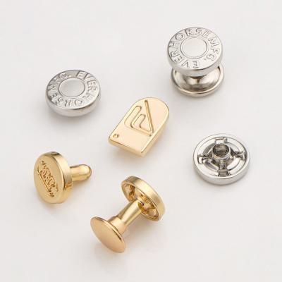 High Level Garment Custom Metal Logo Labels For Bags Purse Leather Shoes Clothing