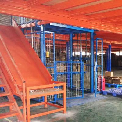 Multi Tier Storage Mezzanine Platforms 8 Tons Steel Mezzanine Floor Rack