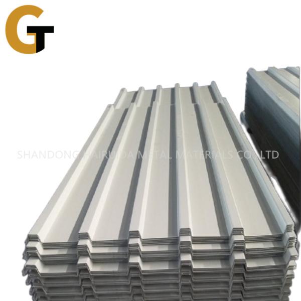 Wave Height 18-25mm Corrugated Iron Roofing Sheet With High Tensile Strength Color Coated Steel Roof Sheet