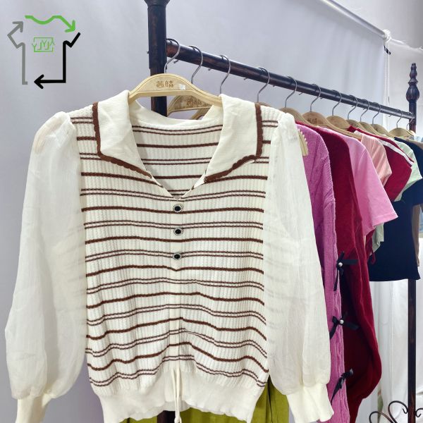 Used Knitted Top Casual Cardigan Fashion Mixed Design Used Womens Sweaters Ukay Bales
