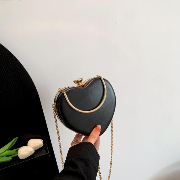 Литературный рисунок в форме сердца цепочка женские сумочки 2024 роскошь для модных женщин