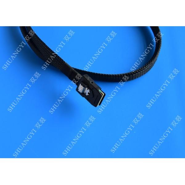 Internal Mini SAS(SFF-8087) 36Pin Right Angle Male to Internal Mini SAS (SFF-8087) 36Pin Male Cable, 0.75 Meterr