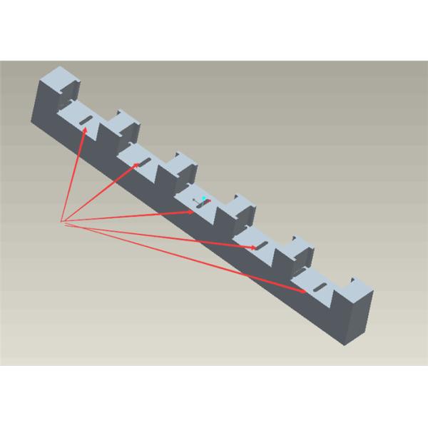 Holding Heating Elements Zirconia Alumina Machinable Ceramic Components With Groove
