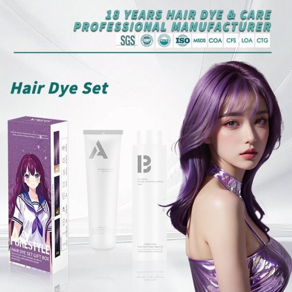 OEM Hair Dye Factory Semi Permanent Home Hair Dye With Hair Color Developer Organic Hair Colour