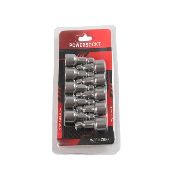 6.35 hexagon 8mm*42mm*10PC CRV Magnetic Nut Driver Set with Strong Magnetic Features