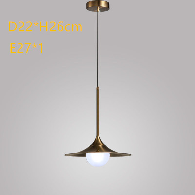 держатель лампы минималистской меди люстры mordern привесной светлый E27