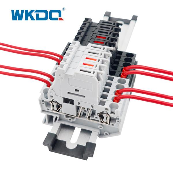 ST4 - HESI Fuse Spring Terminal Block Cage Connector Din Rail Mounted