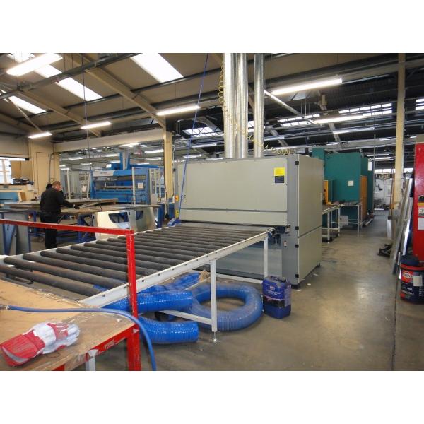 Safety Wide Belt Polishing Machine For Stainless Steel / Aluminum