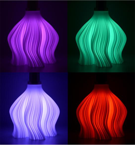 Smart 3D Printing Warm White Pendant Lamp