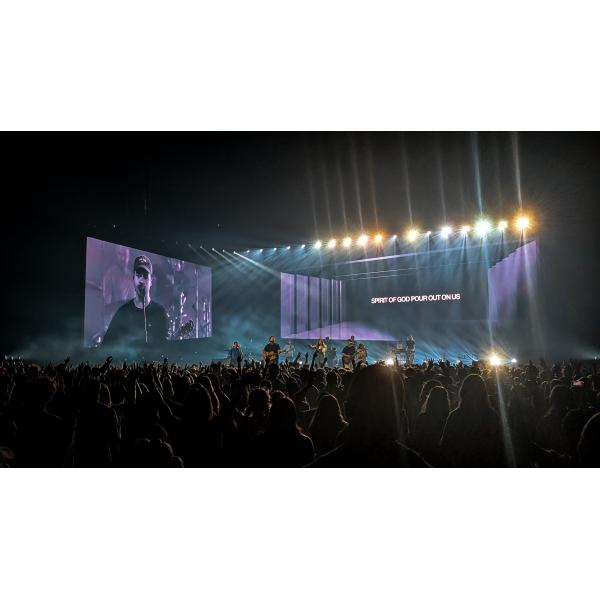 Venta caliente Gran pantalla LED de escenario P3 P10 a prueba de agua para exteriores LED pantalla de pared de video LED