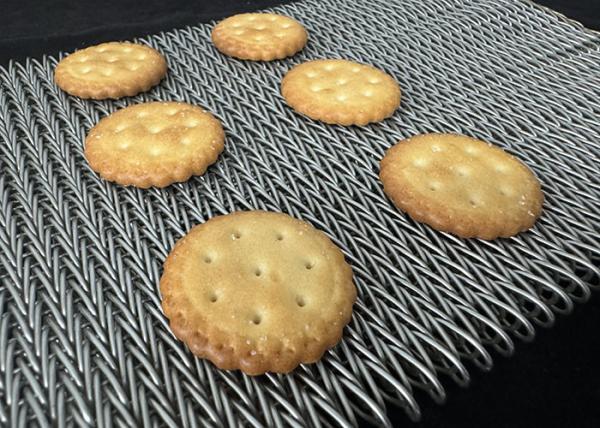 Stainless Heat Resistant Stainless Steel Compound Balance Weave Wire Mesh Tunnel Oven Conveyor Belt For Biscuit Baking