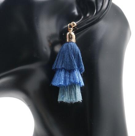 Tassel Earrings for ladies hot sell alloy tassel earrings