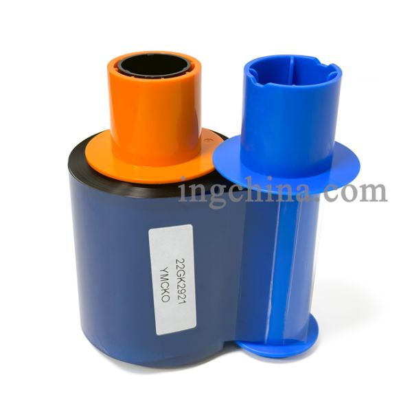 Compatible 045200 YMCKO FARGO DTC Color Ribbon for DTC4500 Printers with 500 Prints per Roll Using Dye-Sublimation Technology