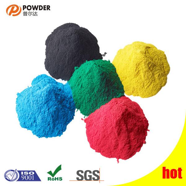 Epoxy Polyester High Gloss Powder Coat Blue Color Environmental Friendly