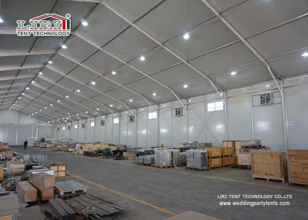 20x50m 1000 barracas industriais do armazenamento do sqm com o obturador duro do rolo da parede do sanduíche