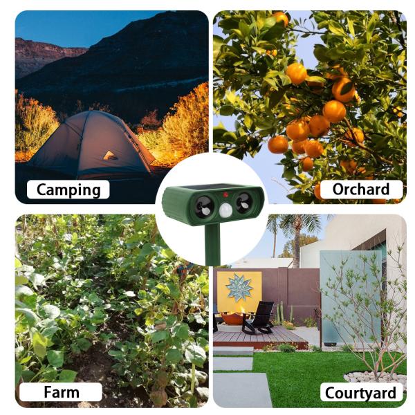 Outdoor Solar Powered Waterproof Animal Repeller Shocked Repeller for Animal Control