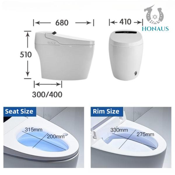 Auto Flush S Trap Smart Intelligent Toilet Intelligent Water Closet Concealed Tank